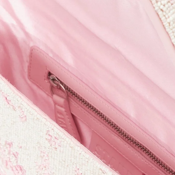 Staud TOMMY BEADED BAG IVORY CHERRY BLOSSOM TOILE - Picture 10 of 11